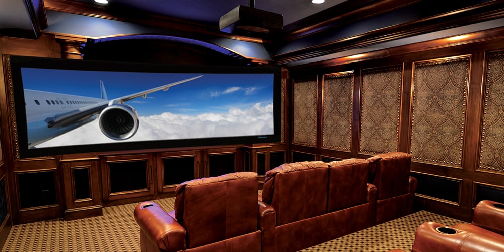 a home cinema that is soundproof insulated